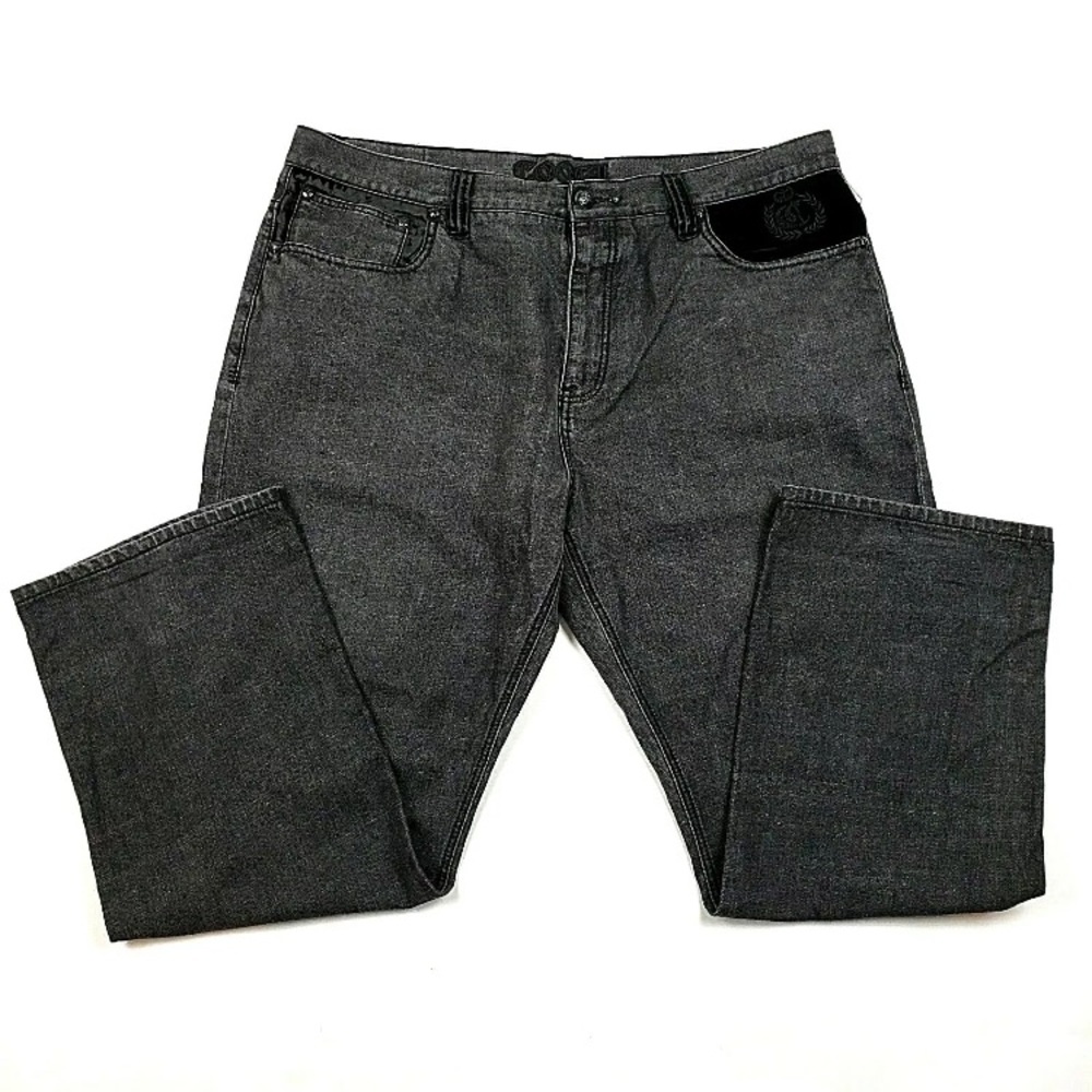 Coogi 1969 40 Year Anniversary Black Velvet Jeans